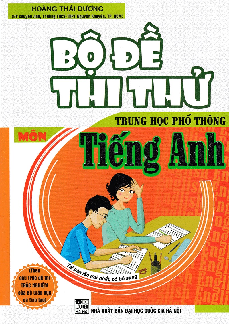 Sách Bộ đề thi thử THPT Quốc gia môn tiếng Anh. (Ảnh: Sưu tầm internet)