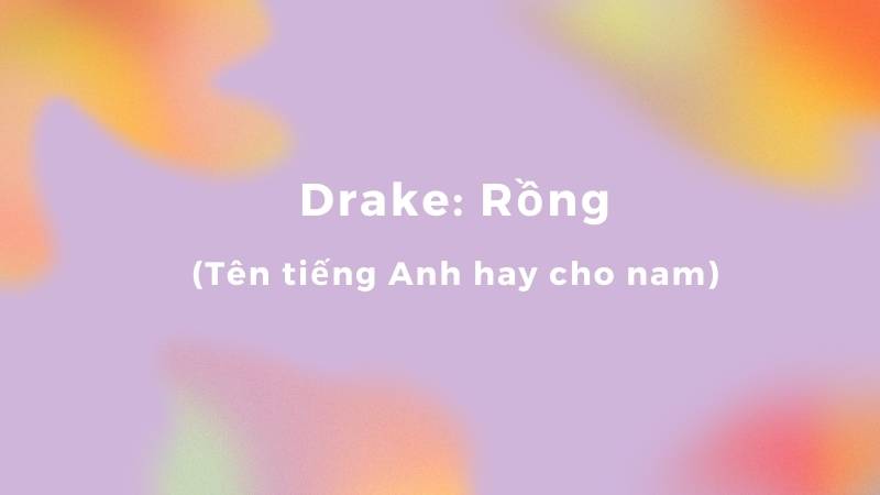 Tên tiếng Anh dễ thương cho nam bắt đầu bằng chữ d. (Ảnh: Canva)