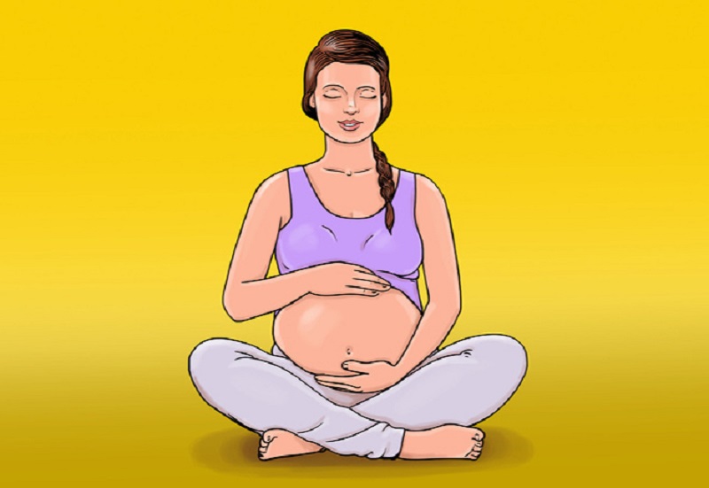 Thai giáo bằng vận động giúp mẹ giảm được các cơn đau, loại bỏ cảm xúc tiêu cực.  (Ảnh: Sưu tầm Internet)