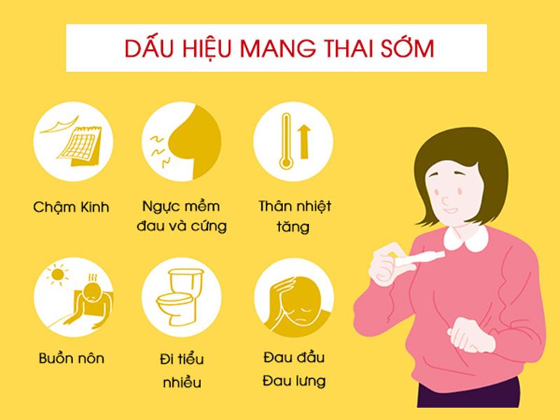 Triệu chứng và dấu hiệu mang thai. (Ảnh: Internet)