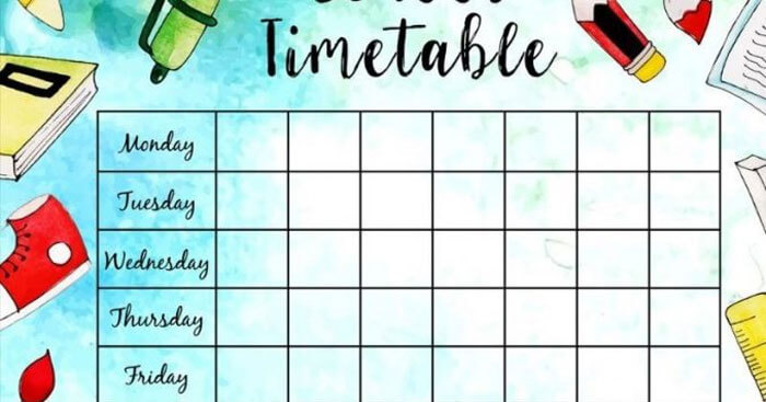 Dạy bé cách lên thời gian biểu cho riêng mình. (Ảnh: Nguồn Internet)