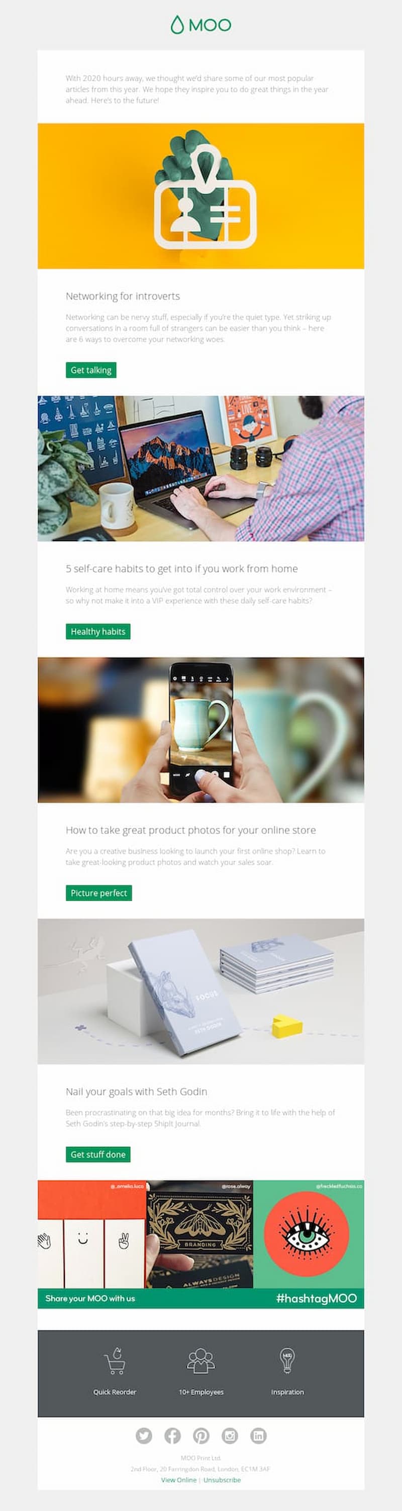 Email chúc mừng năm mới kèm Push sale. (Ảnh: Internet)