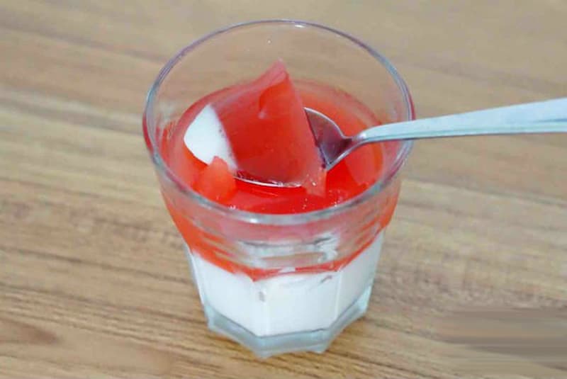 Thực đơn ăn dặm món pudding dưa hấu. (Ảnh: sưu tầm internet)