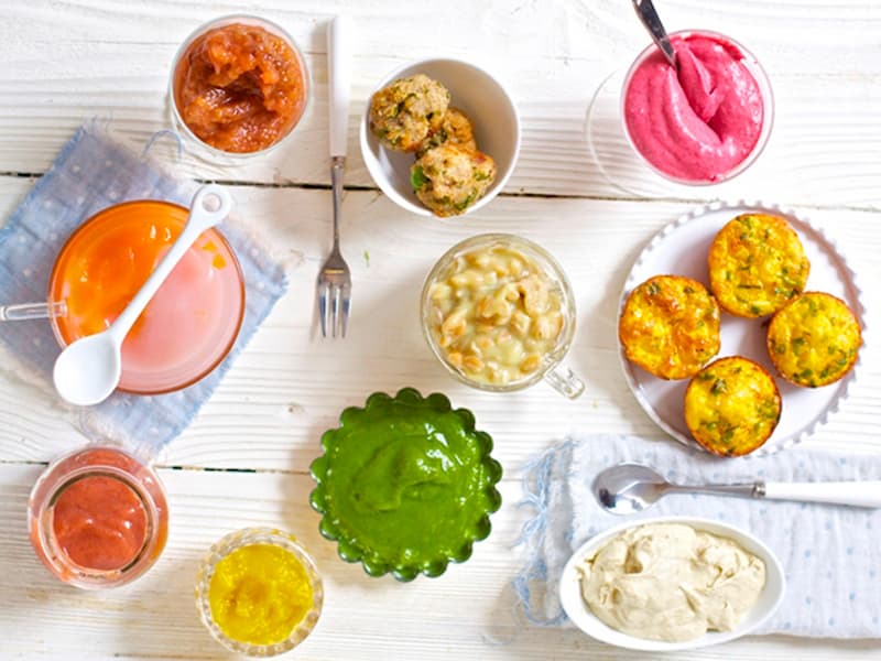 Gợi ý thực đơn ăn dặm cho bé 8 tháng thơm ngon hấp dẫn. (Ảnh: sưu tầm internet)