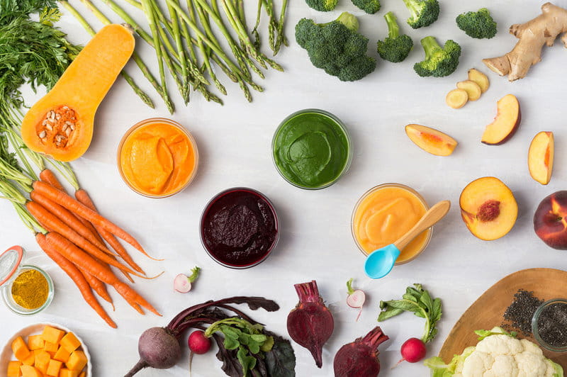 Gợi ý thực đơn ăn dặm giúp bé tăng cân. (Ảnh: sưu tầm internet)