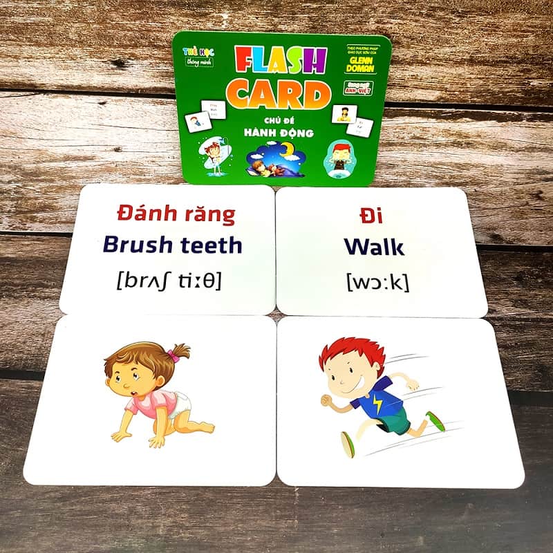 Flashcard học tập giờ Anh cho tới nhỏ bé 4 tuổi tác. (Ảnh: Tiki.vn)