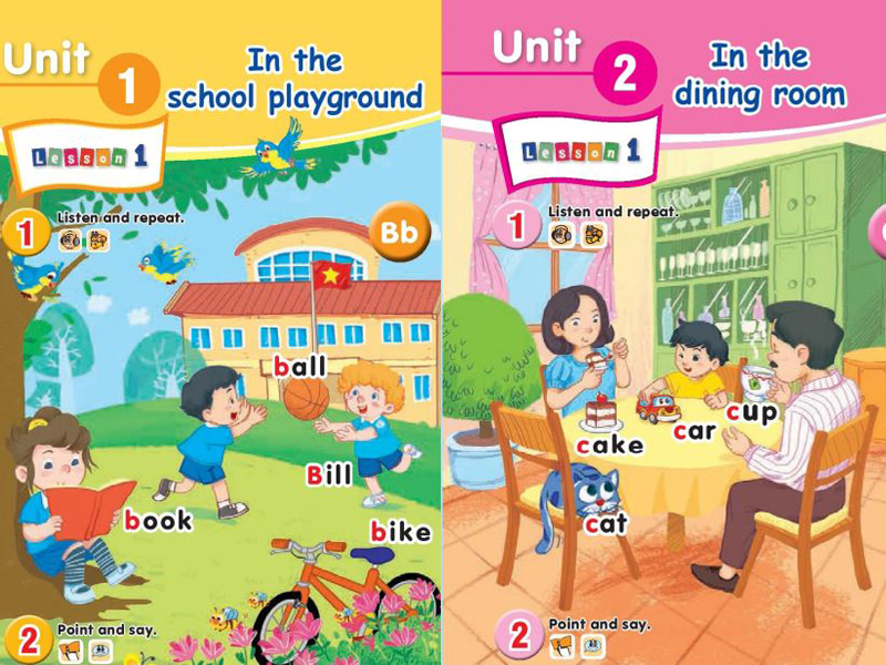 Chụp và cắt ghép 3 - 4 tranh bài học. (Ảnh: Tác giả)