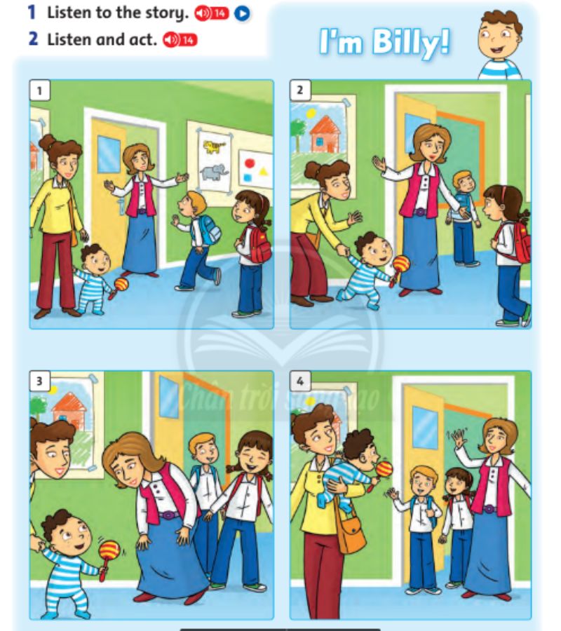 Truyện  “I’m Billy”. (Ảnh: Chụp màn hình SGK)