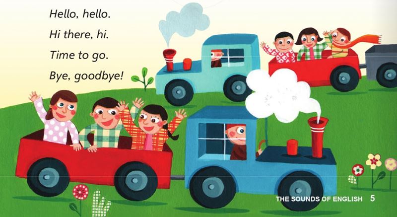 Bài hát luyện phát âm từ & chữ cái. (Ảnh: Sách Cánh diều)