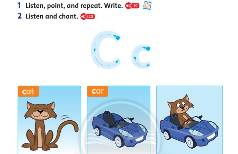 Lesson 3 Tiếng Anh lớp 1 unit 1 what color is it? (Ảnh: Chụp màn hình SGK)