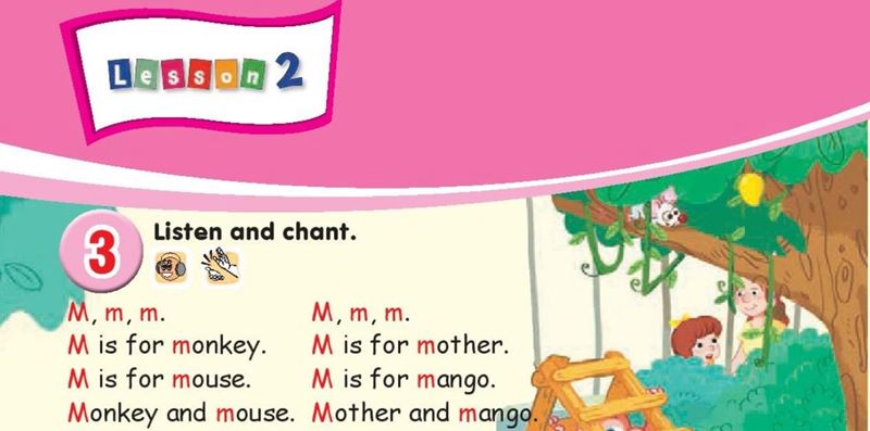 Tiếng Anh lớp 1 unit 10 lesson 2 phần 1 SGK KNTT. (Ảnh: Tác giả)