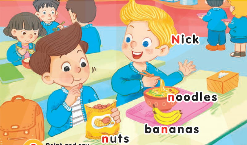 Cách đọc các từ vựng có chữ N. (Ảnh: Sách Kết nối tri thức)