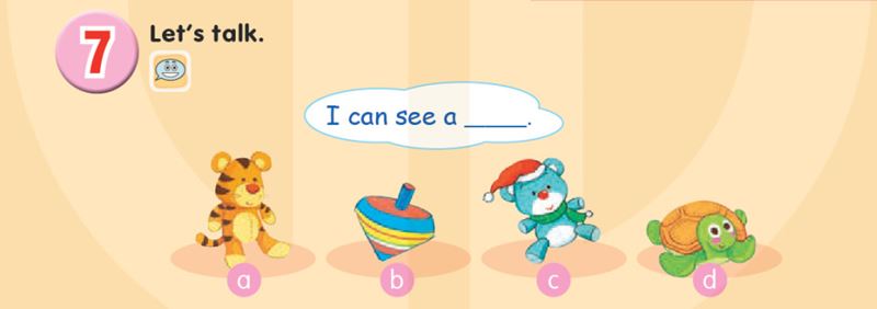 Mẫu câu với "can" diễn tả những gì bạn nhìn thấy. (Ảnh: Sách Kết nối tri thức)