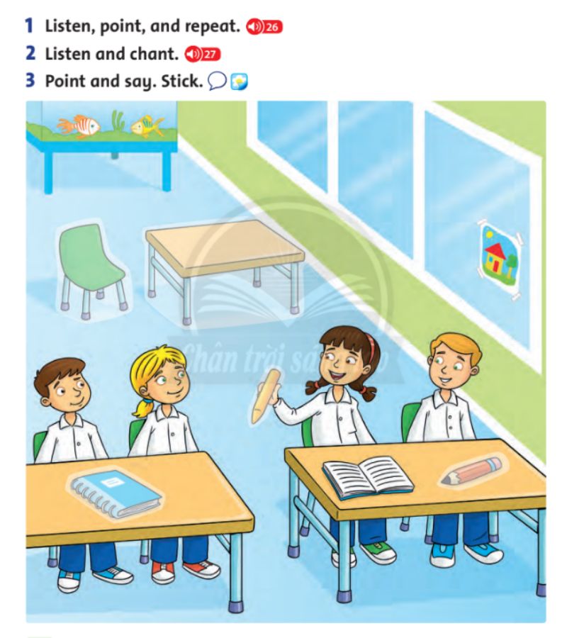 Các hoạt động trong lesson 1. (Ảnh: Chụp màn hình SGK)