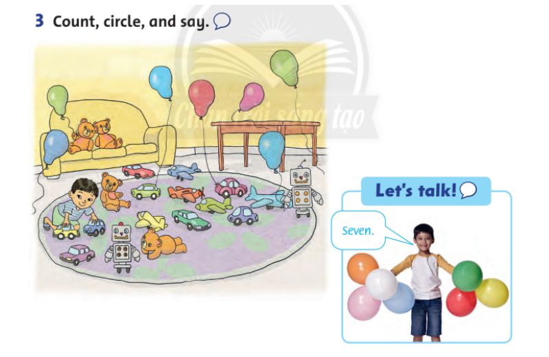 Bài tập ôn tập số đêm. (Ảnh: Chụp màn hình SGK)