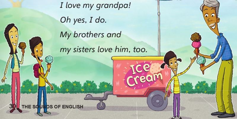 Bài hát luyện tập phát âm. (Ảnh: Sách Cánh diều)