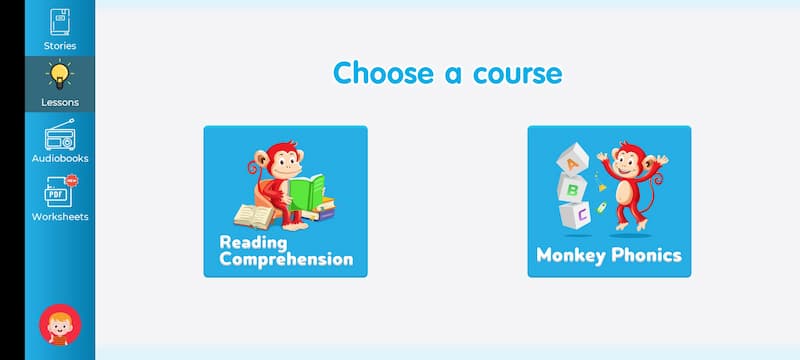 Cách mở Monkey Phonics trên ứng dụng Monkey Stories. (Ảnh: Tác giả)