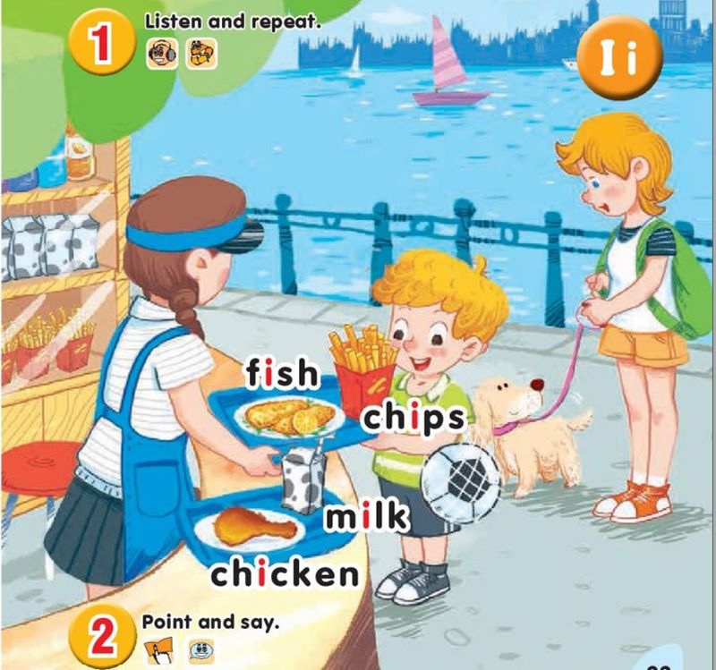 Tiếng Anh lớp 1 unit 5 lesson 1 SGK KNTT. (Ảnh: Internet) 