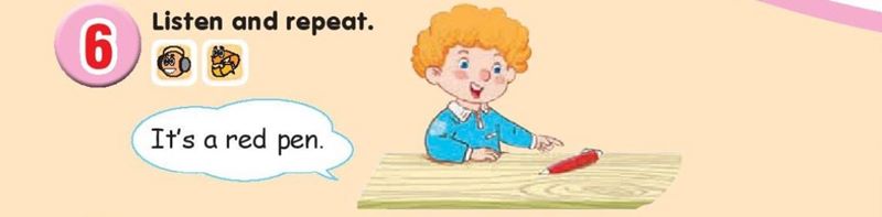 Tiếng Anh lớp 1 unit 6 lesson 3 phần 1 SGK KNTT. (Ảnh: Internet)