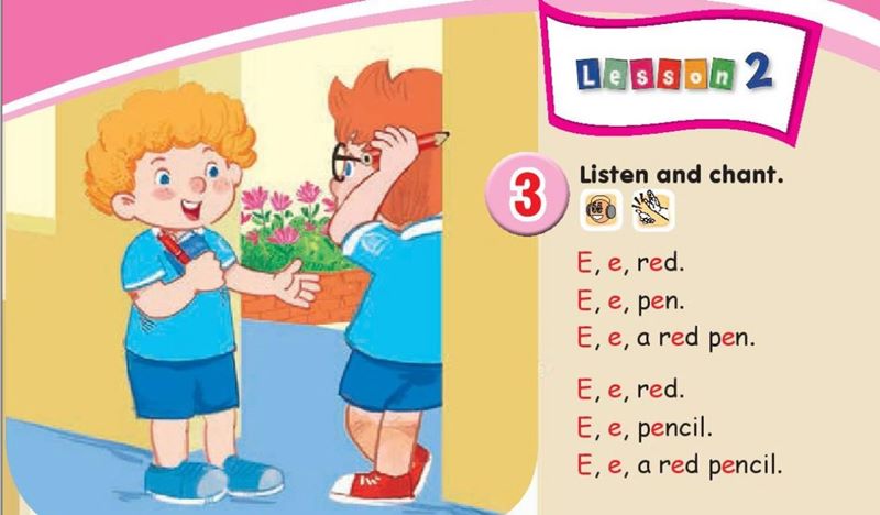 Tiếng Anh lớp 1 unit 6 lesson 2 phần 1 SGK KNTT. (Ảnh: Internet)