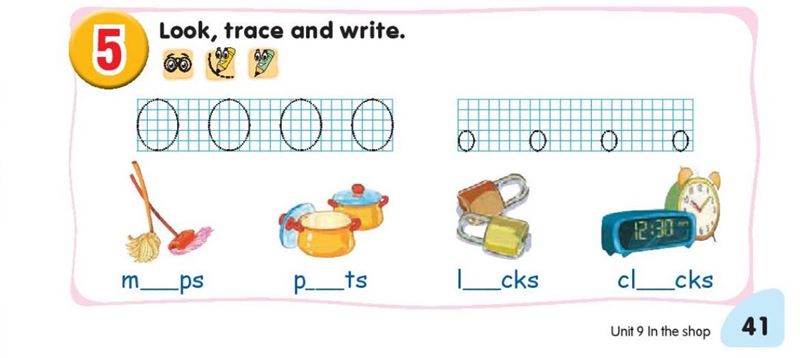 Tiếng Anh lớp 1 unit 9 lesson 2 phần 3 SGK KNTT. (Ảnh: Tác giả)