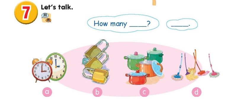 Tiếng Anh lớp 1 unit 9 lesson 3 phần 2 SGK KNTT. (Ảnh: Tác giả)