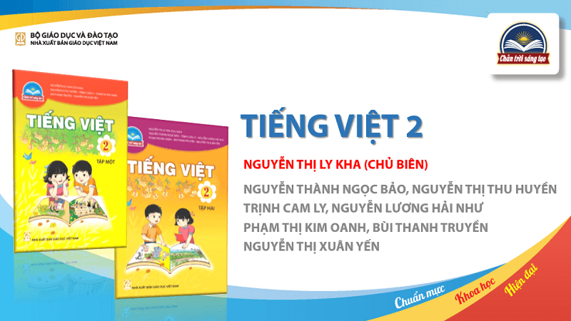 Bộ SGK tiếng Việt 2 Chân Trời Sáng Tạo (Ảnh: SGK Chân Trời Sáng Tạo)