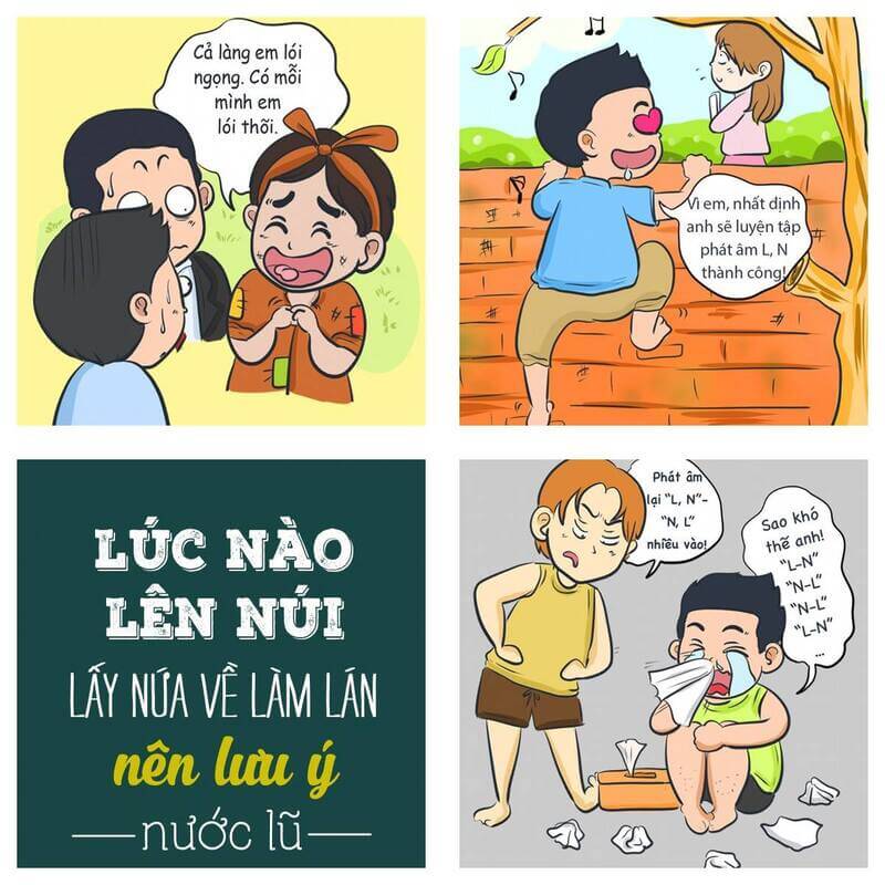 Tiếng địa phương cũng là yếu tố khiến bé viết sai chính tả. (Ảnh: Sưu tầm internet)