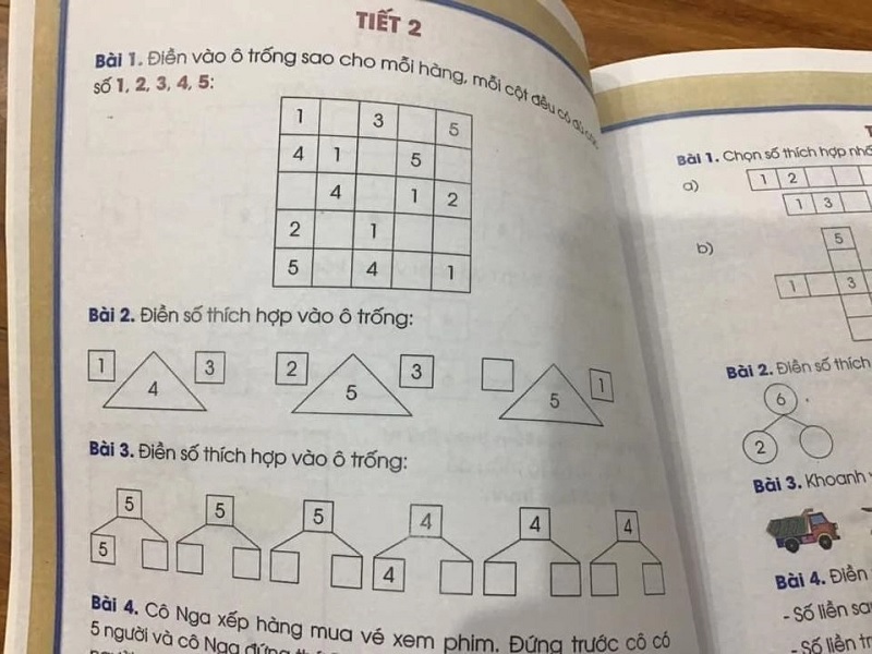 Nội dung được chăm chút kỹ càng, tập trung phát triển kỹ năng Toán học của trẻ. (Ảnh: Sưu tầm internet)