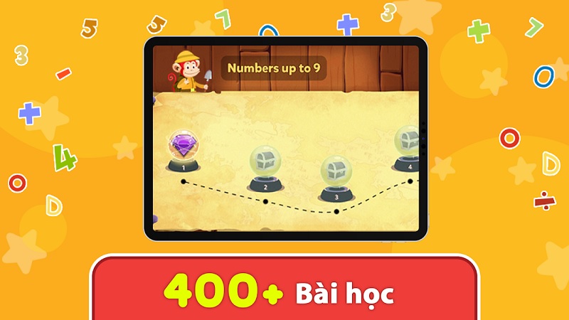 Nhiều phương pháp dạy bé học toán hay từ Monkey Math. (Ảnh: Monkey)