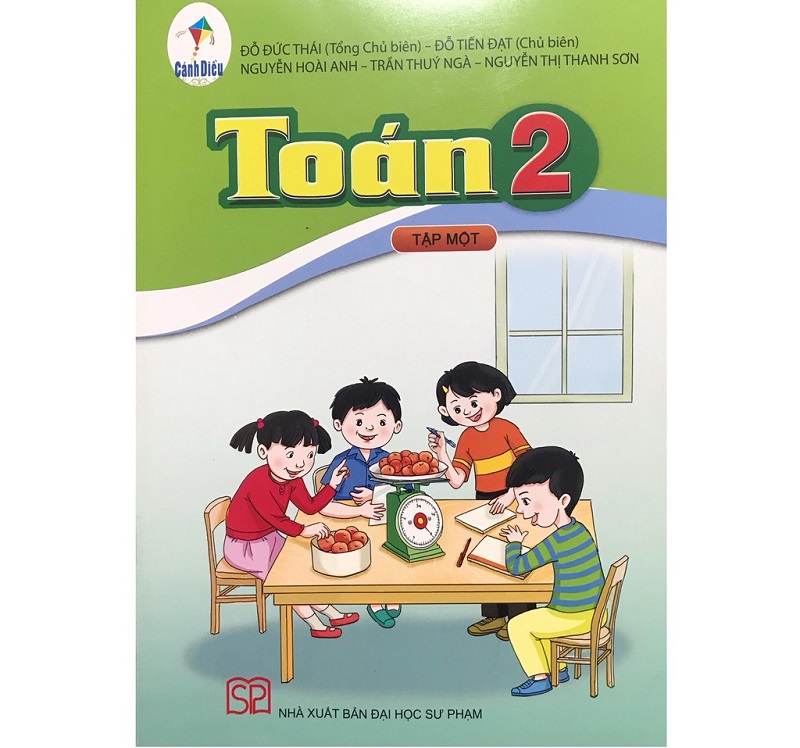Sách toán lớp 2 Cánh Diều. (Ảnh: NXB Đại Học Sư Phạm)