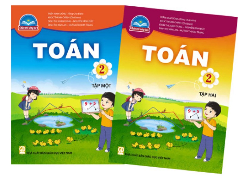 Sách toán lớp 2 Chân Trời Sáng Tạo. (Ảnh: NXB GDVN)