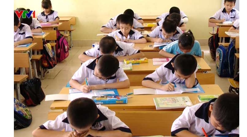 Mô hình dạy học VNEN hướng đến các lớp ở miền núi. (Ảnh VTV1)