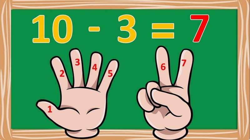 Bố mẹ cần đồng hành cùng bé khi học toán trừ nhé. (Ảnh: Sưu tầm internet)