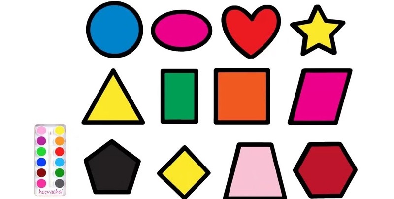 Cho bé làm quen với hình học từ sớm. (Ảnh: Bitexedu)