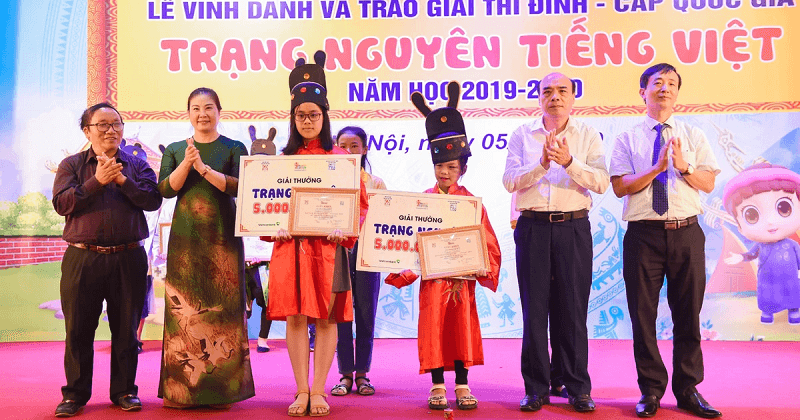 Trạng Nguyên Tiếng Việt là một cuộc thi thú vị dành cho các bé tiểu học. (Ảnh: Dantri)