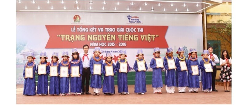 Cuộc thi góp phần phát huy được tinh thần yêu thích tiếng Việt của bé. (Ảnh: Báo Lao Động)