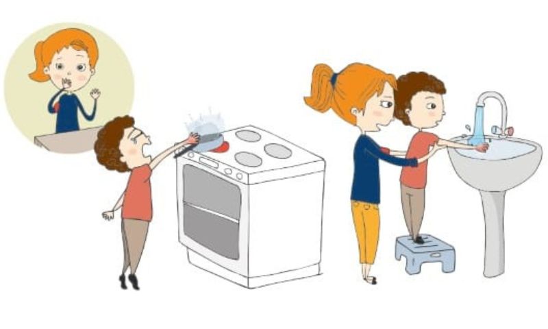 Phòng tránh các nguy cơ bị bỏng nước sôi ngay tại nhà bố mẹ nên biết (Nguồn: Sưu tầm Internet)