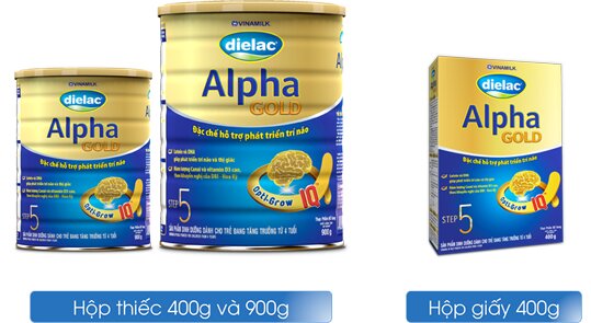 Sữa bột Dielac Alpha Gold 5. (Ảnh: Sưu tầm internet)