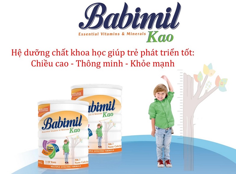 Sữa bột Babimil Kao. (Ảnh: Sưu tầm internet)