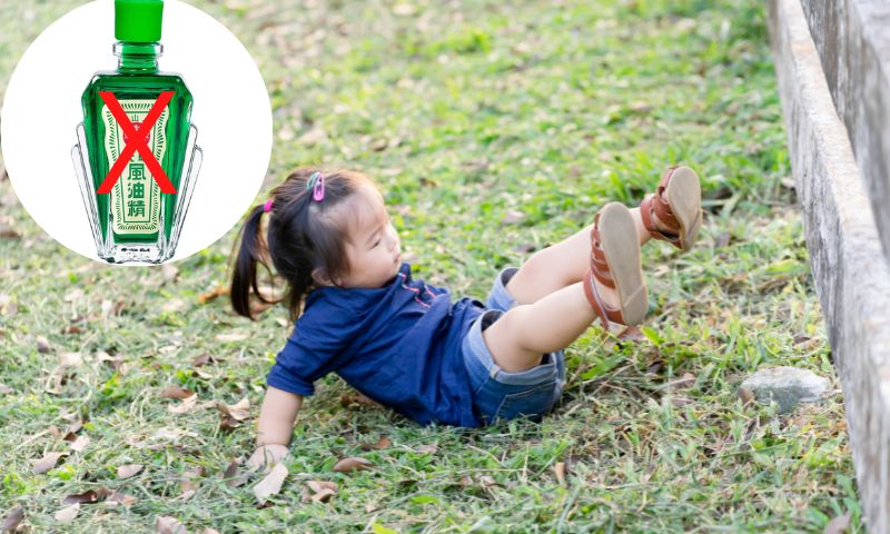 Không nên xoa dầu gió lên vết thương của trẻ. (Ảnh: Nguồn Internet)