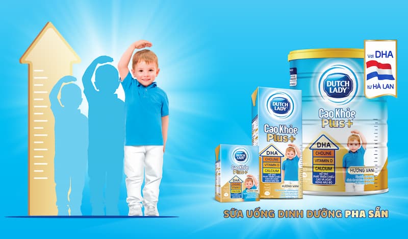 Sữa phát triển chiều cao. (Ảnh: Internet)