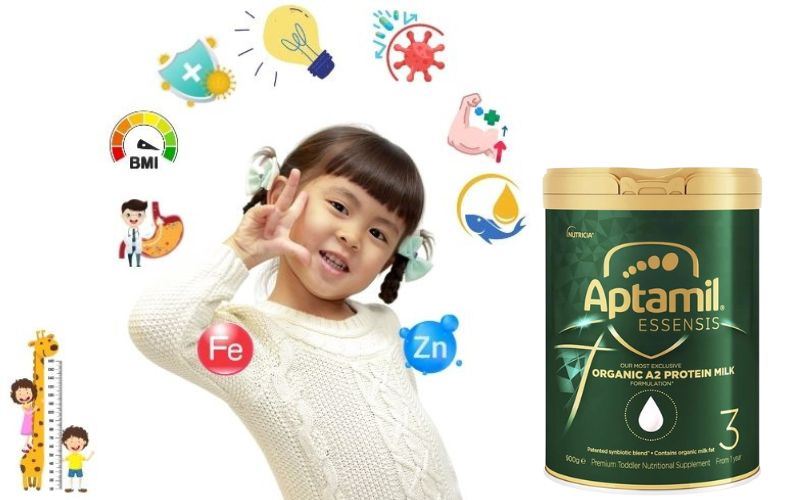 Sữa tăng cường trí não giúp bé thông minh. (Ảnh: Internet)