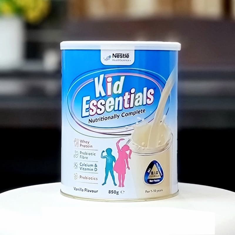 Sữa Kid Essentials cải thiện cân nặng cho bé. (Ảnh: Internet)