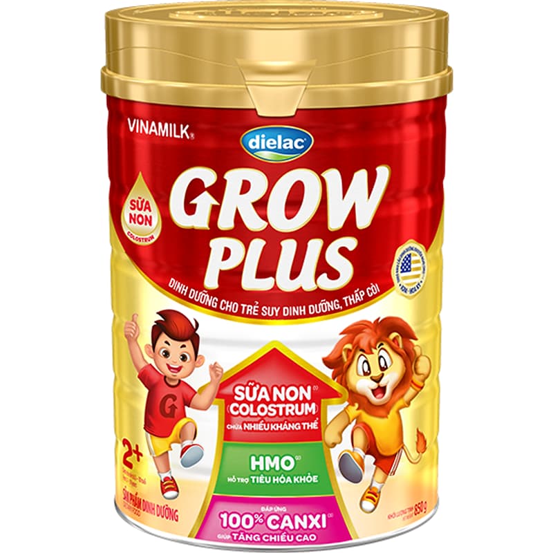 Sữa Vinamilk Dielac Grow Plus 2+. (Ảnh: Internet)