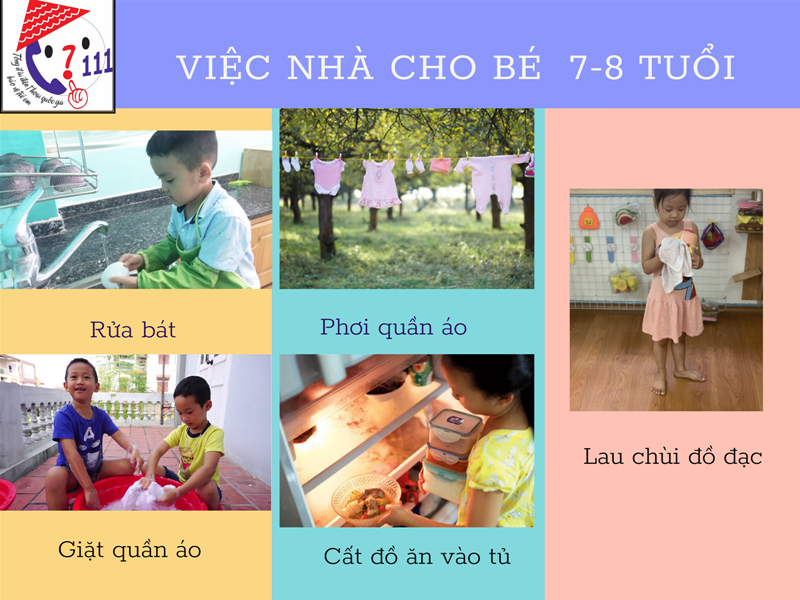 Khuyến khích trẻ làm việc nhà để con tự lập. (Ảnh: Internet)