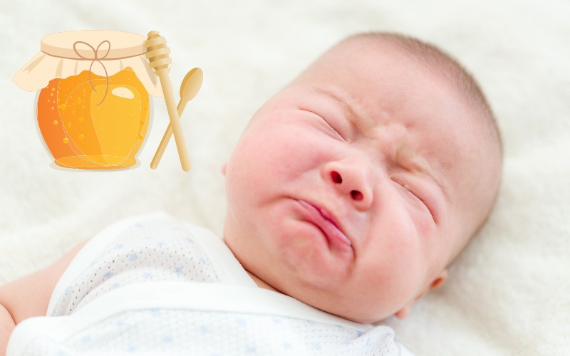 Mật ong được đánh giá là không an toàn với các bé dưới 12 tháng tuổi (Ảnh: Sưu tầm Internet)