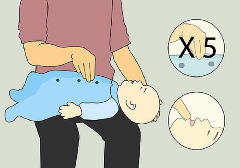 Mẹ cần xử lý kịp thời khi con bị sặc nước. (Ảnh: Sưu tầm Internet)