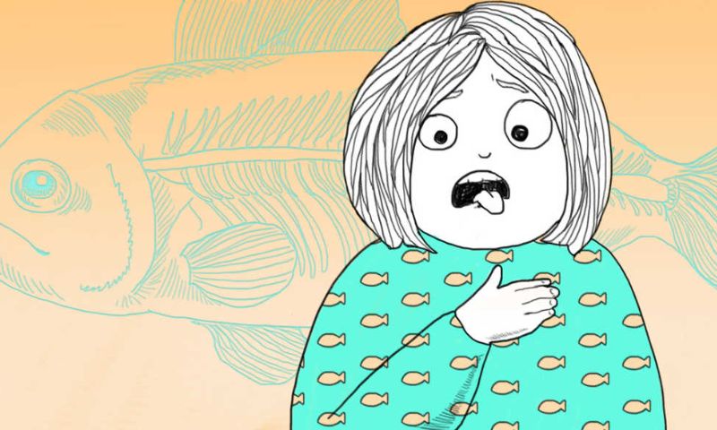 Hóc xương cá không được xử lý đúng cách sẽ dẫn tới các biến chứng nguy hiểm. (Ảnh: Nguồn Internet)