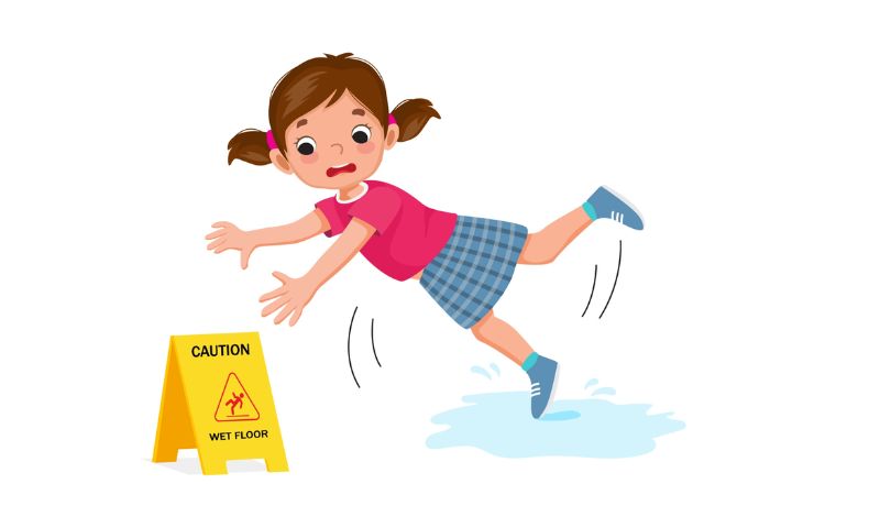 Nguyên nhân gây ra té ngã ở trẻ - Nguyên nhân chủ yếu là do sự bất cẩn của phụ huynh (Nguồn: Sưu tầm Internet)